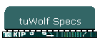 tuWolf Specs